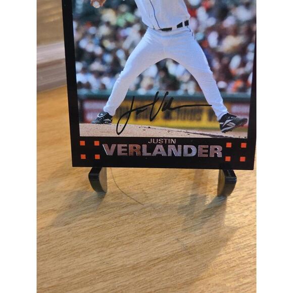 2007 Topps #160 JUSTIN VERLANDER All Star Rookie Card RC Gold Cup Future HOF - Picture 2 of 6